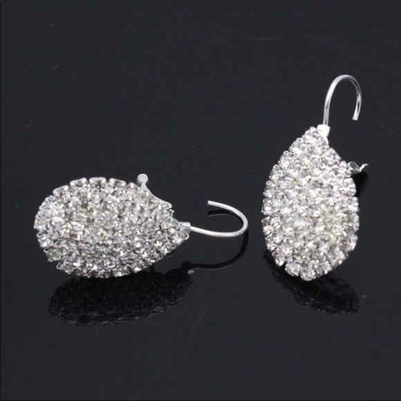 New Drop Dangle Earrings with Full Crystal Luxury - Picture 3 of 4